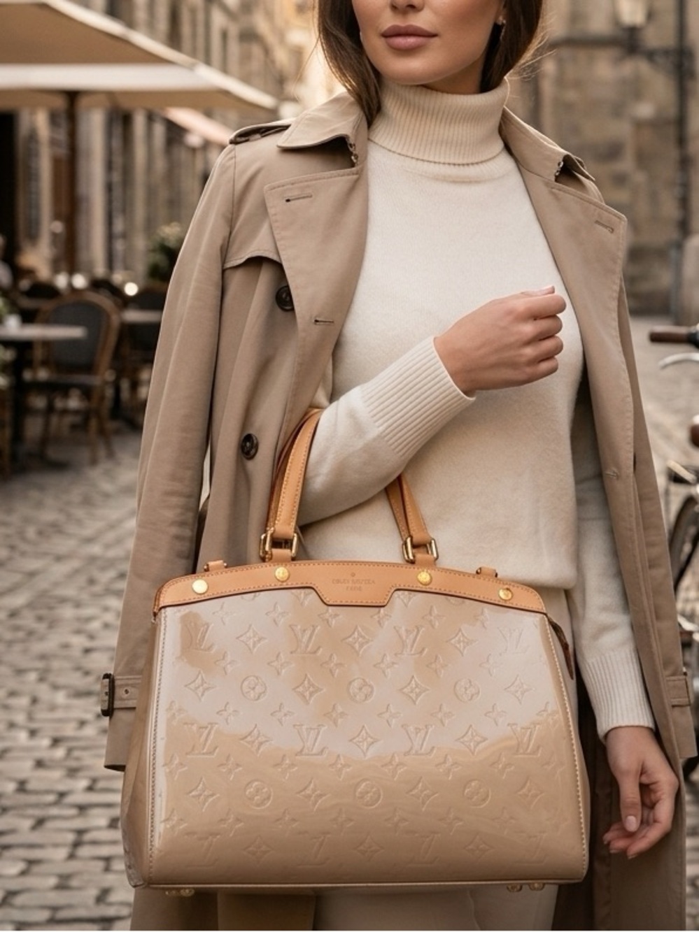 Louis Vuitton Monogram Vernis Brea MM Bag | Glossy Patent Leather